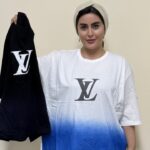 تیشرت باکسی سفید مشکی ال وی پک3عددی کد10111