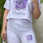 ست کراپ شورتک گل پک4عددی کد10717