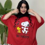 تیشرت باکسی اسنوپی پک6عددی کد10167