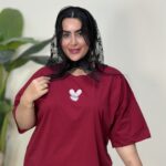 تیشرت باکسی میکی گلدوزی پک۶عددی کد۱۰۱۱۰۵