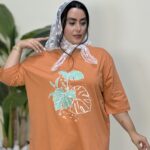 تیشرت باکسی برگ کد11054