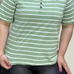 تیشرت راه راه دکمه دار پک۶عددی کد10560